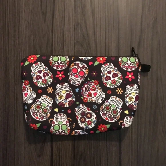 Sugar skull nwot make up bag - Picture 2 of 5